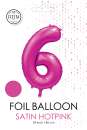 XXL Folienballon Zahl 6 Satin Pink